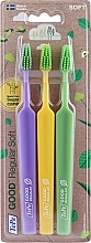 Düfte, Parfümerie und Kosmetik Zahnbürstenset hellgrün, violett, grün - Tepe Good Regular 3 Pack Toothbrush