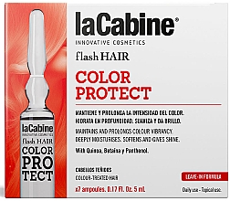 Düfte, Parfümerie und Kosmetik Haarampulle - La Cabine Flash Hair Color Protect Ampules