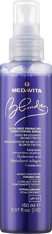 Serum für kühle Blondtöne - Medavita Blondie Ice Blonde Enhancing Conditioning Serum — Bild N1