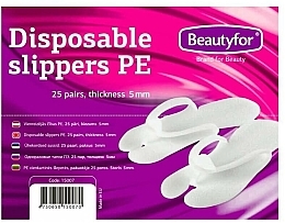 Düfte, Parfümerie und Kosmetik Einweg-Hausschuhe weiß - Beautyfor Disposable Slippers