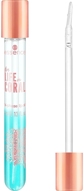 Zweiphasen-Lippenöl - Essence Live Life In Coral Bi-phase Lip Oil — Bild N1