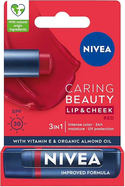 NIVEA - Nivea Caring Beauty Lip & Chick SPF 30  — Bild N1