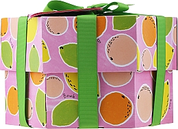 Düfte, Parfümerie und Kosmetik Körperpflegeset - Bomb Cosmetics Fruit Basket Hexagonal Gift Box (Badebombe 2 St. + Seife 2 St. + Körperpeeling 120ml + Duschgel 120ml)