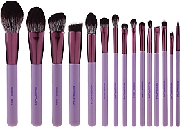 Düfte, Parfümerie und Kosmetik Make-up Pinselset 15 St. - Eigshow Beauty Smoke Purple Brush Kit