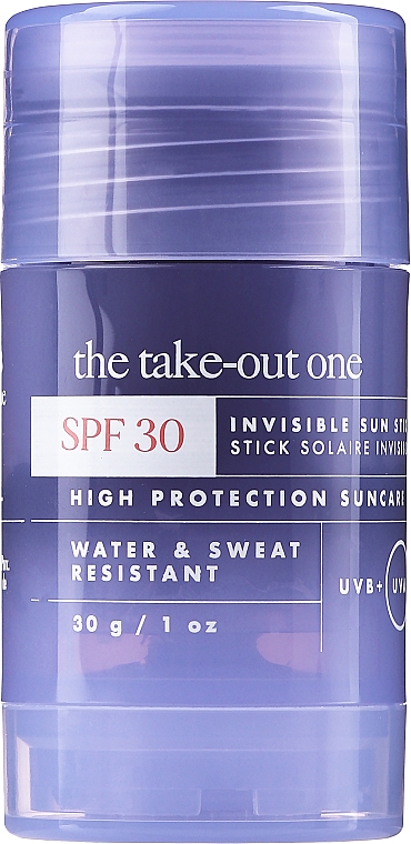 GESCHENK! Sonnenschützender Stick für Körper und Gesicht SPF 30 - Hello Sunday The Take-Out One Invisible Sun Stick SPF 30 — Bild N1