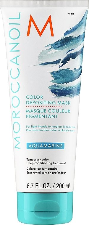 Pflegende Tönungsmaske für blondes Haar - MoroccanOil Color Depositing Mask — Bild N1