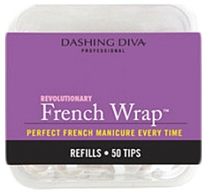 Nageltips French Wrap - Dashing Diva French Wrap White 50 Tips Size 11 — Bild N1