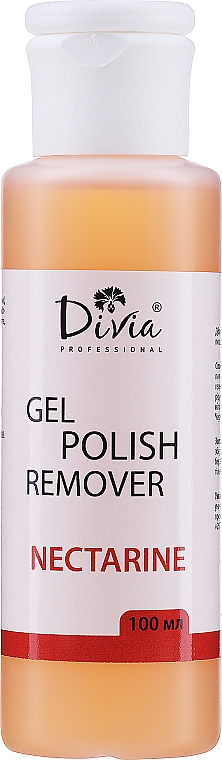 Gellackentferner mit Nektarinenextrakt - Divia Gel Nail Remover — Bild N1