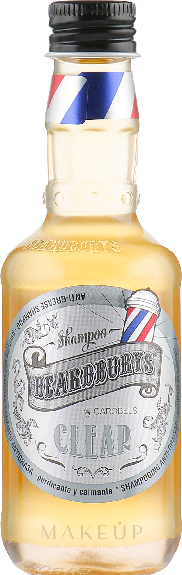 Reinigendes und beruhigendes Shampoo mit Thymian-, Minze- und Ginseng-Extrakten - Beardburys Clear Shampoo — Bild 100 ml