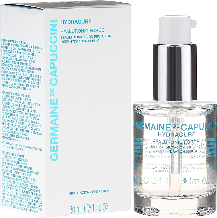 Intensiv feuchtigkeitsspendendes Gesichtsserum - Germaine de Capuccini HydraCure Hyaluronic Force Deep Hydration Serum — Bild N1