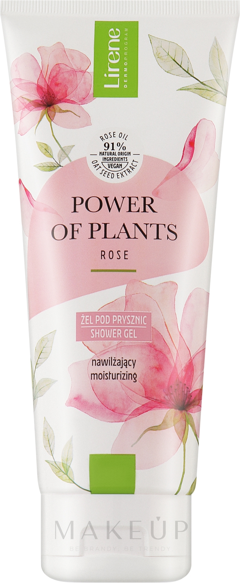 Feuchtigkeitsspendendes Duschgel - Lirene Power Of Plants Rose Shower Gel — Bild 200 ml