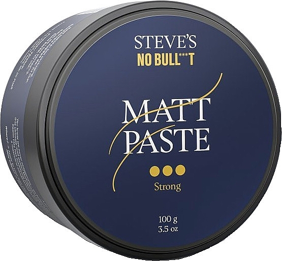 Matte Haarpaste starker Halt - Steve's No Bull***t Matt Paste Strong  — Bild N1