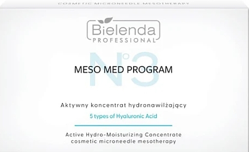 Intensives feuchtigkeitsspendendes Konzentrat	 - Bielenda Professional Meso Med Program Active Hydro-Moisturising Concentrate — Bild N1