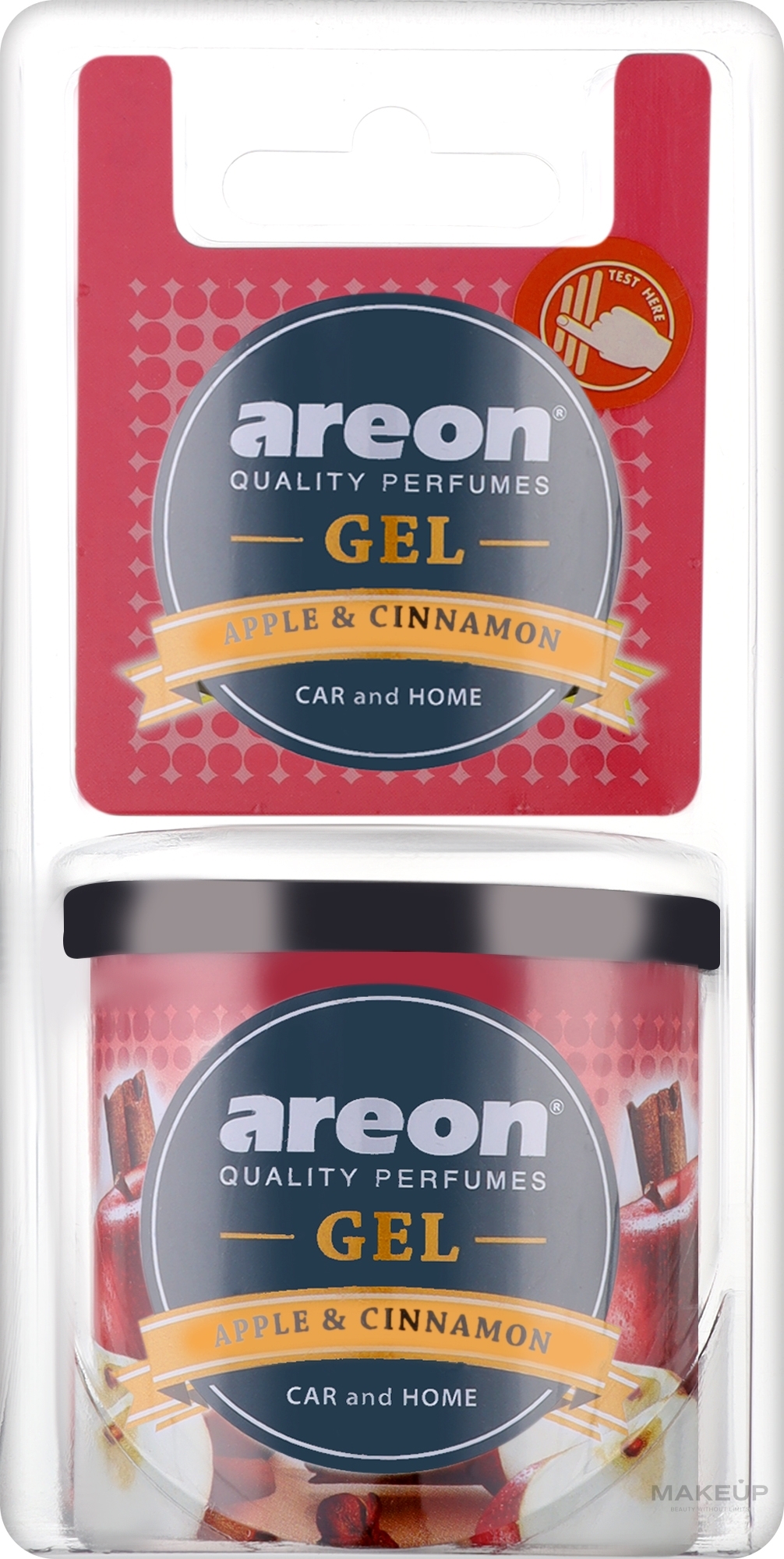 Gel-Lufterfrischer Apple & Cinnamon - Areon Gel Can Blister Apple & Cinnamon — Bild 80 g