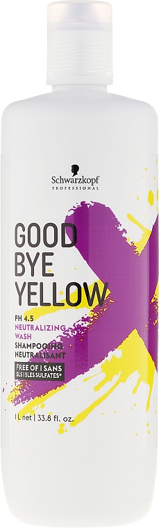 Hochpigmentiertes Anti-Gelb-Shampoo, sulfatfrei - Schwarzkopf Professional Goodbye Yellow Neutralizing Shampoo — Bild N3