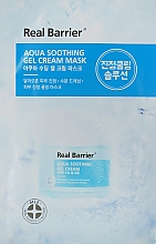 Kühlende Tuchmaske für das Gesicht mit beruhigender Wirkung - Real Barrier Aqua Soothing Gel Cream Mask — Bild N1