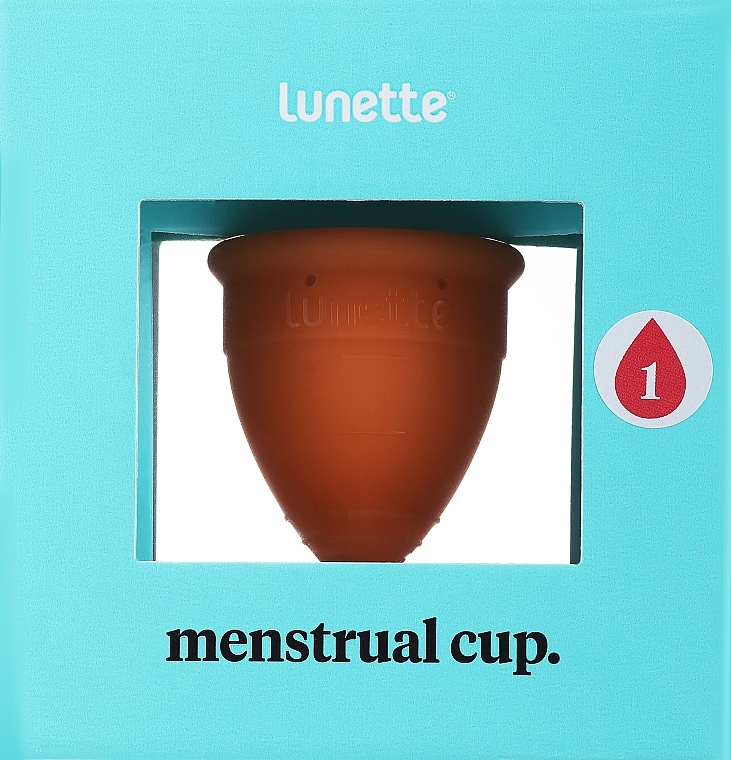 Menstruationstasse Modell 1 orange - Lunette Reusable Menstrual Cup Orange Model 1 — Bild N2