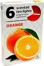 Düfte, Parfümerie und Kosmetik Teelichter Orange 6 St. - Admit Scented Tea Light Orange