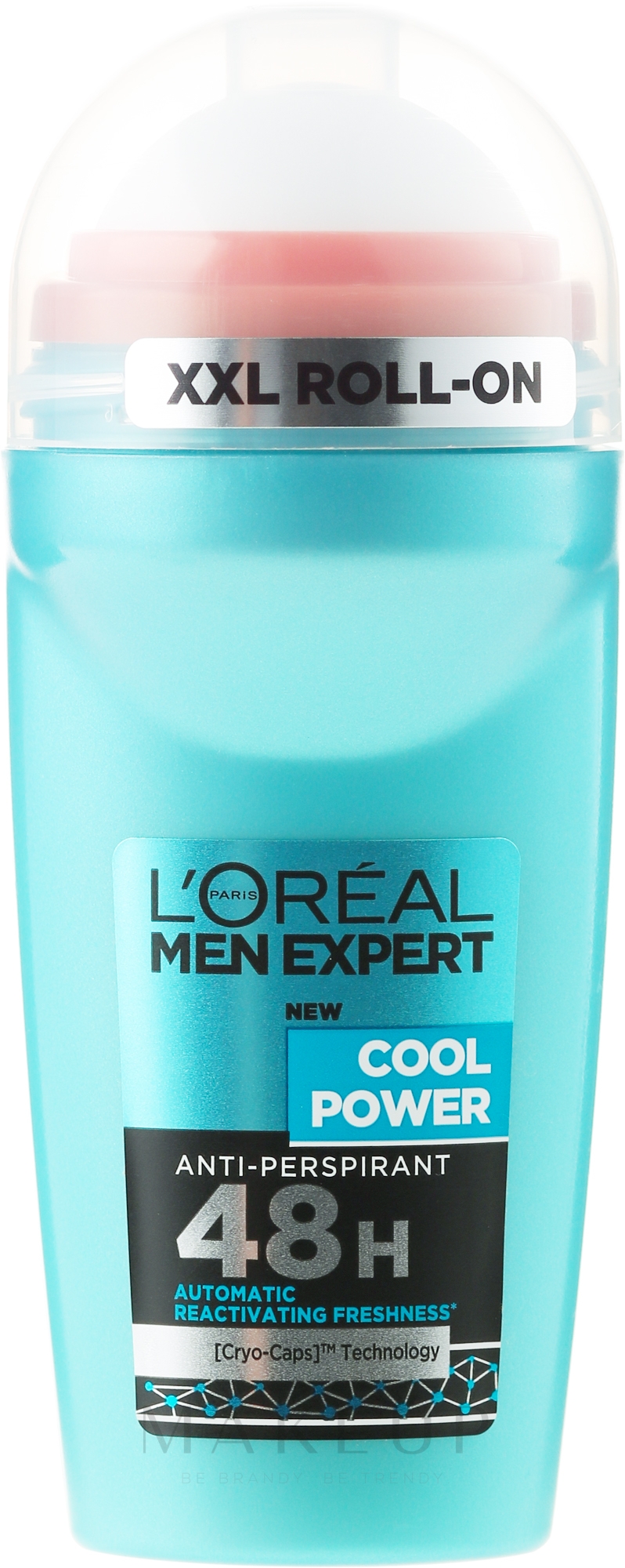 Deo Roll-on Antitranspirant - L'Oreal Paris Men Expert Cool Power Deodorant Roll-on — Bild 50 ml