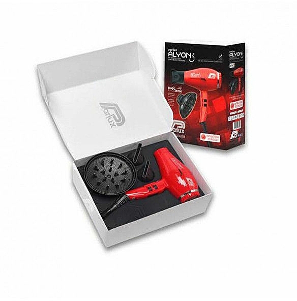 Haartrockner mit Diffusor rot - Parlux Parlux Alyon Air Ionizer Tech Midnight Red & Diffuser — Bild N2