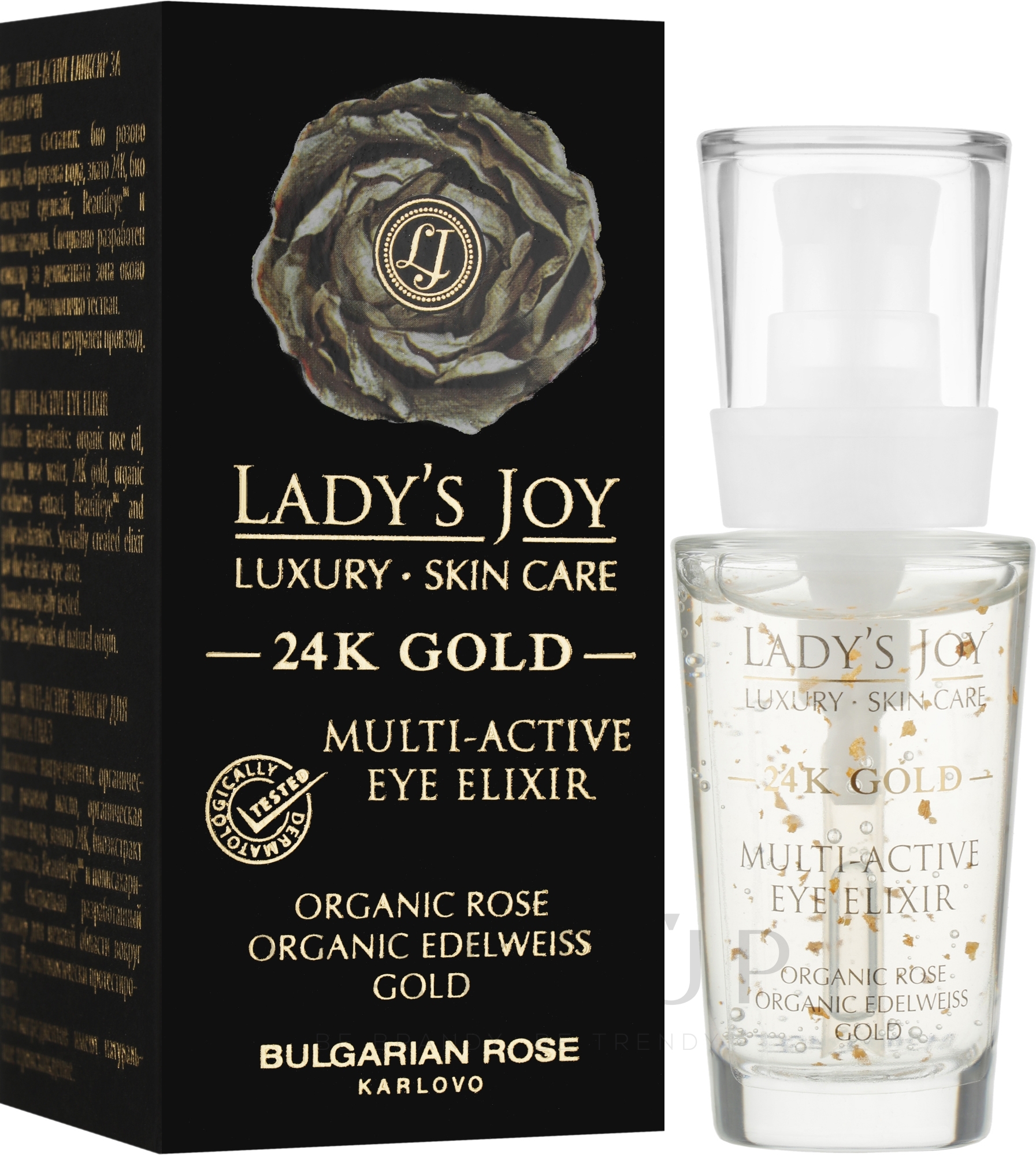 Augenkontur-Elixier - Bulgarian Rose Lady’s Joy Luxury 24K Gold Multi-Active Eye Elixir — Bild 30 ml