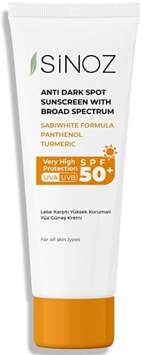 Sonnenschutzcreme für das Gesicht gegen Pigmentflecken SPF 50  - Sinoz Anti Dark Spot Sunscreen SPF 50+  — Bild N1