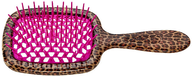 Haarbürste Leopard mit Rosa - Janeke Superbrush — Bild N1