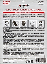 Tuchmaske für das Gesicht mit Granatapfel-Extrakt - Eyenlip Super Food Pomergranate Mask — Bild N2