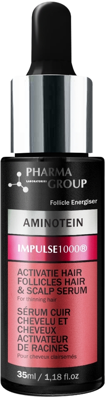 Haar- und Kopfhautserum - Pharma Group Laboratories Aminotein + Impulse 1000 Hair & Scalp Serum — Bild 35 ml