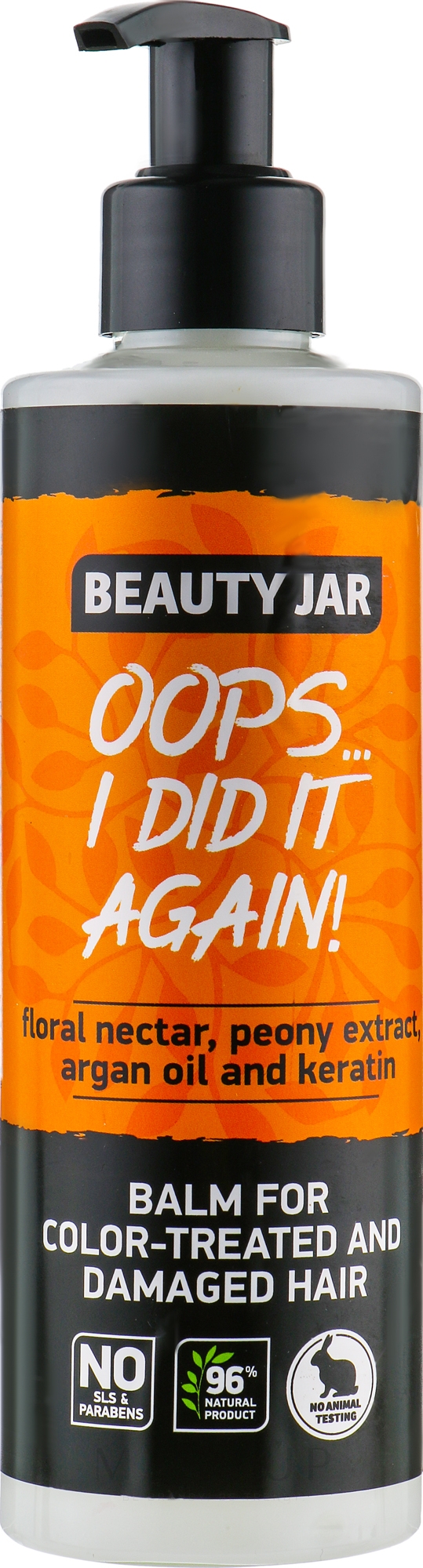 Haarspülung "Oops... I Did It Again!" für gefärbtes und beschädigtes Haar - Beauty Jar Oops I Did It Again — Bild 250 ml