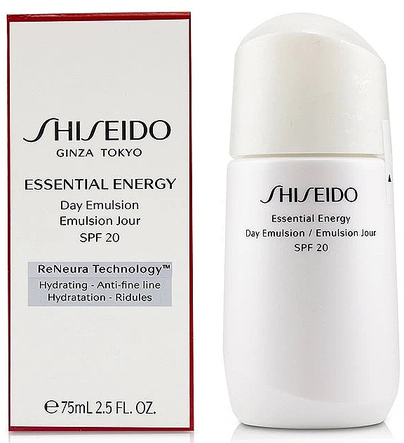 Feuchtigkeitsspendende Anti-Falten Tagesemulsion SPF 20 - Shiseido Essential Energy Day Emulsion SPF 20 — Bild N2