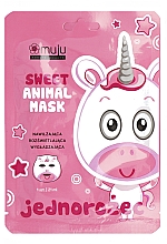 Düfte, Parfümerie und Kosmetik Feuchtigkeitsspendende Tuchmaske für das Gesicht Einhorn - Muju Sweet Animal Mask Unicorn