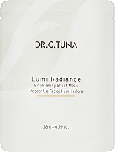 Düfte, Parfümerie und Kosmetik Aufhellende Tuchmaske für das Gesicht - Farmasi Dr. C. Tuna Lumi Radiance Brightening Sheet Mask 