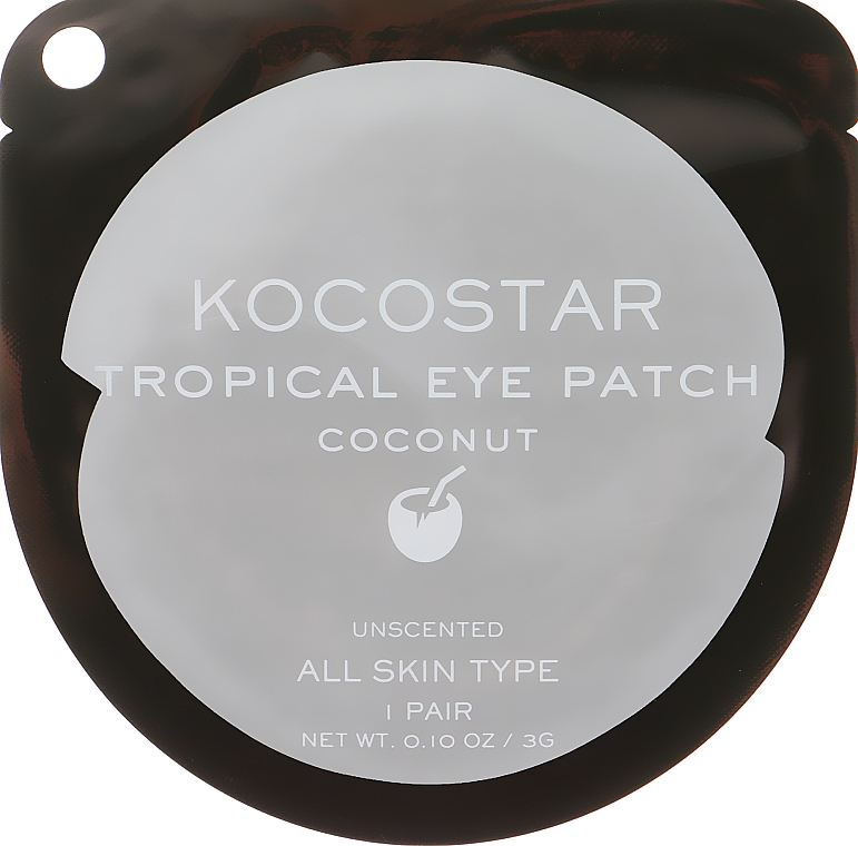 Hydrogel Augenpatches für alle Hauttypen mit Kokosnuss - Kocostar Tropical Eye Patch Coconut — Bild N1