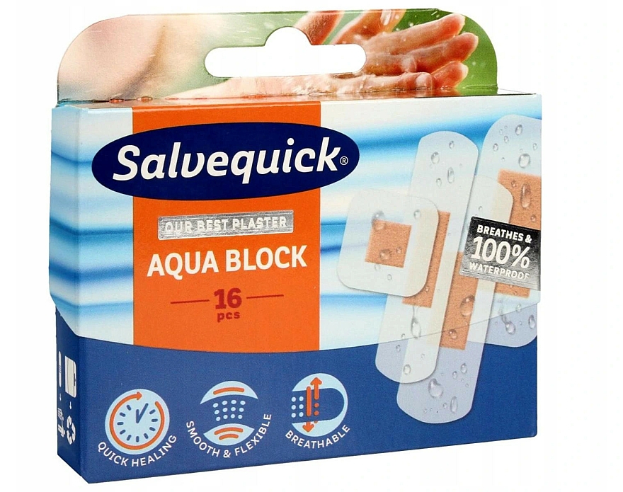 Wasserfeste Pflaster transparent - Salvequick Aqua Block — Bild N1
