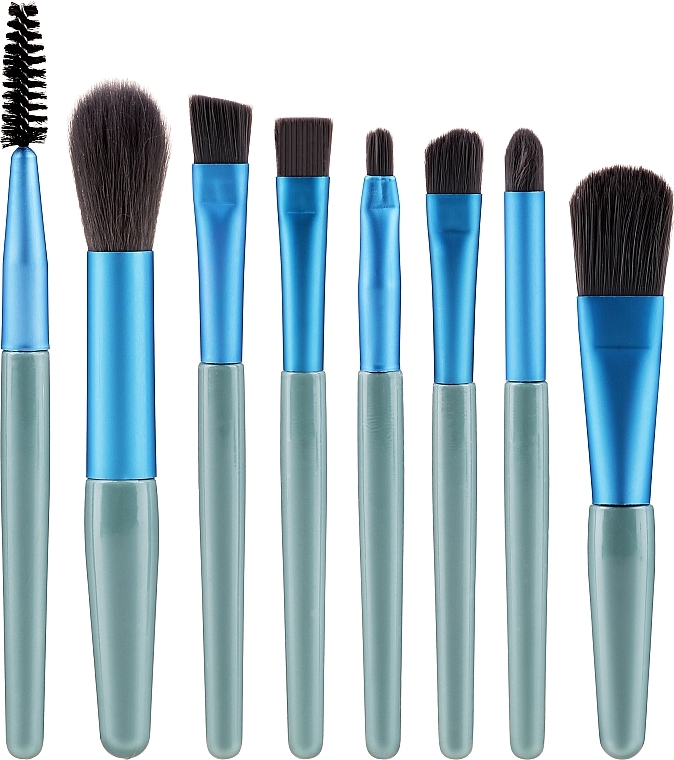 GESCHENK! Make-up-Pinsel-Set grau-blau 8 St. - Lewer — Bild N1