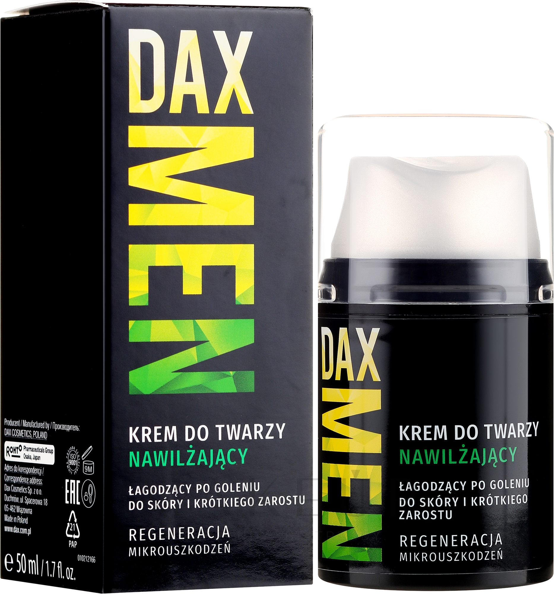 Feuchtigkeitsspendende Gesichtscreme für Männer - DAX Men — Bild 50 ml