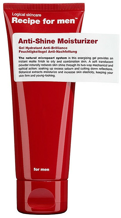 Feuchtigkeitsspendendes Anti-Nachfettung Gesichtsgel - Recipe For Men Anti Shine Moisturize — Bild N1