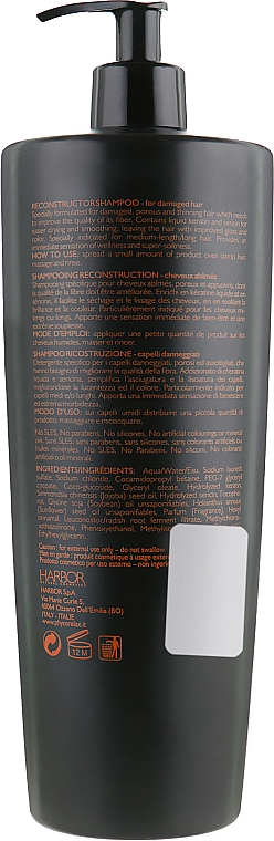 Regenerierendes Shampoo für strapaziertes Haar mit Keratin - Phytorelax Laboratories Keratina Reconstructor Shampoo — Bild N4