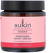 Pflegende Nachtcreme mit Hagebuttenöl - Sukin Rosehip Enriching Night Cream — Bild N1