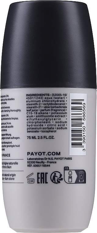 Deo Roll-on Antitranspirant - Payot Optimale Homme Deodorant 24 Heures — Bild N2
