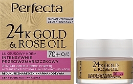 Anti-Falten-Gesichtscreme - Perfecta 24k Gold & Rose Oil Anti-Wrincle Cream 70+  — Bild N2