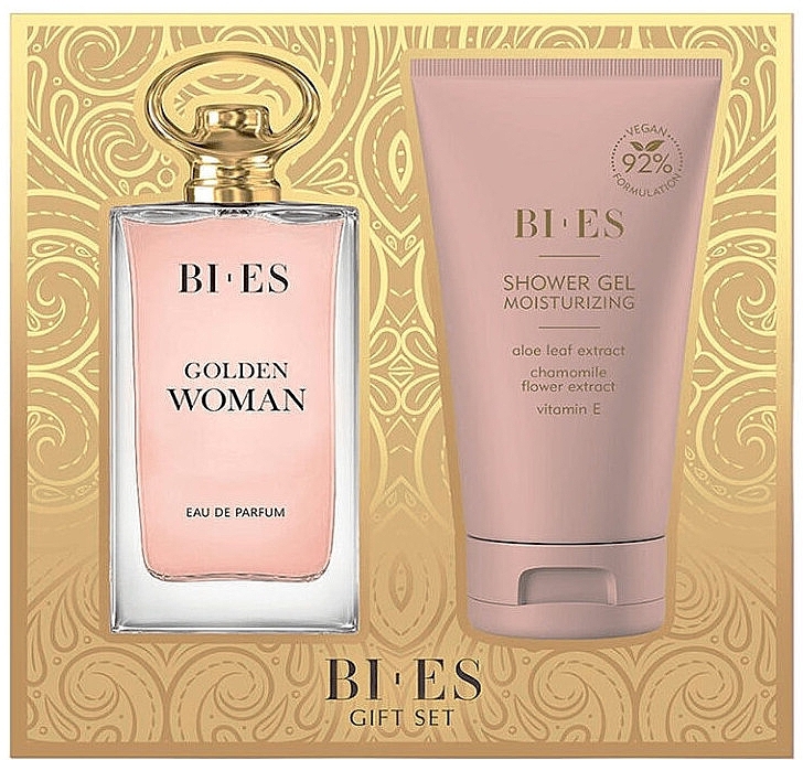 Bi-Es Golden Woman - Set (Eau de Parfum/90 ml + Duschgel/150 ml) — Bild N1