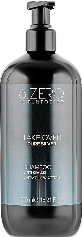 Shampoo mit Anti-Gelb-Effekt - Seipuntozero Take Over Pure Silver — Bild N1