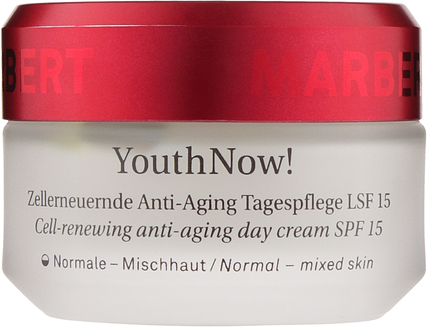 Zellerneuernde Anti-Aging Tagespflege mit LSF 15 - Marbert YouthNow! Cell-Renewing Anti-Aging Day Care SPF 15 — Bild N1