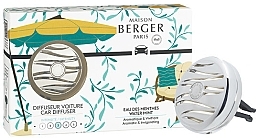 Maison Berger Water Mint - Set (Auto-Lufterfrischer/1 St. + Nachfüllung/1 St.) — Bild N1