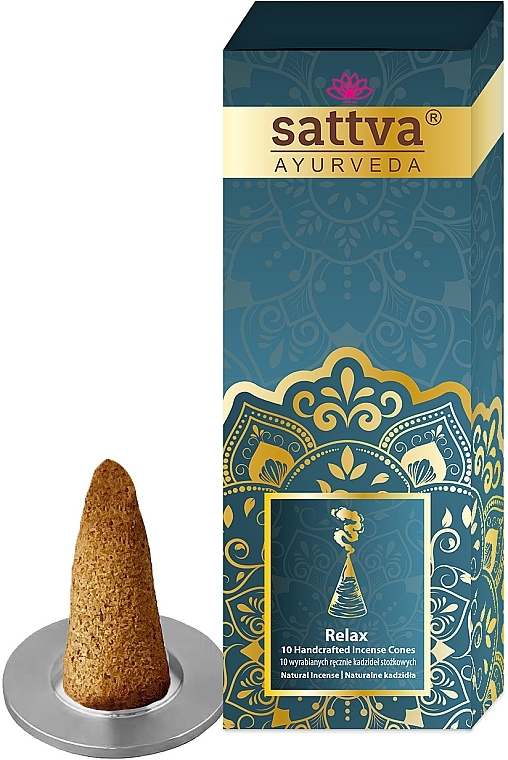 Räucherkegel - Sattva Ayurveda Relax Incense Cones — Bild N1