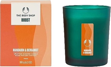 Duftkerze Boost - The Body Shop Boost Mandarin & Bergamot Uplifting Scented Candle — Bild N1