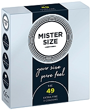 Düfte, Parfümerie und Kosmetik Latexkondome Größe 49 3 St. - Mister Size Extra Fine Condoms