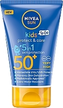 Sonnenschutzbalsam für Kinder SPF50+ - Nivea Sun Kids Protect & Care 5in1 Skin Protection SPF50+ — Bild N1